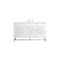 James Martin Vanities Athens 60in Single Vanity, Glossy White w/ 3 CM Eternal Marfil Top E645-V60S-GW-3EMR - alternate 1